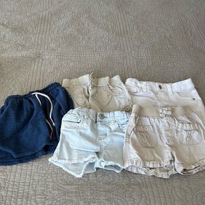 4 shorts, skirt, 2 pj set